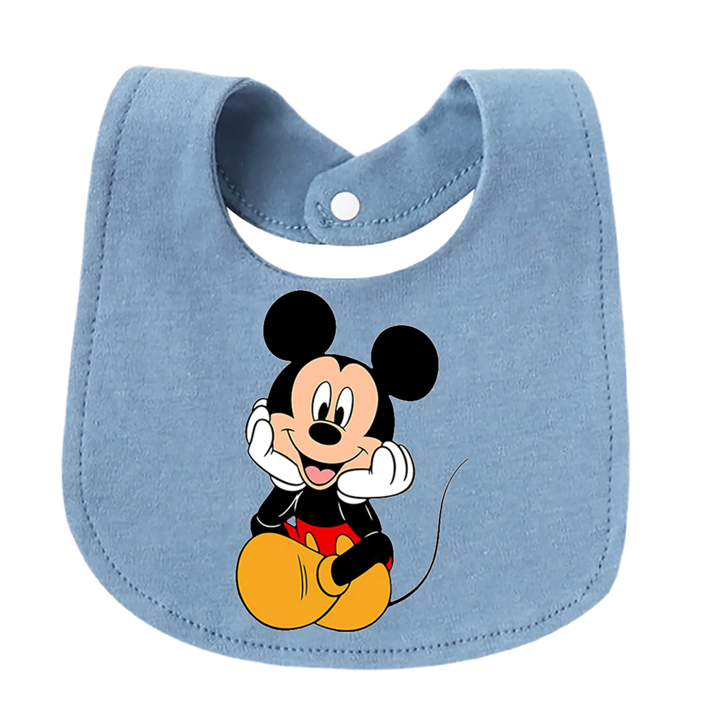 Baby Bib 100% Cotton Soft Absorbent Baby Bib U-Shaped Baby Bib Suitable for Use by Newborns to Children Aged 3 Years for Feeding