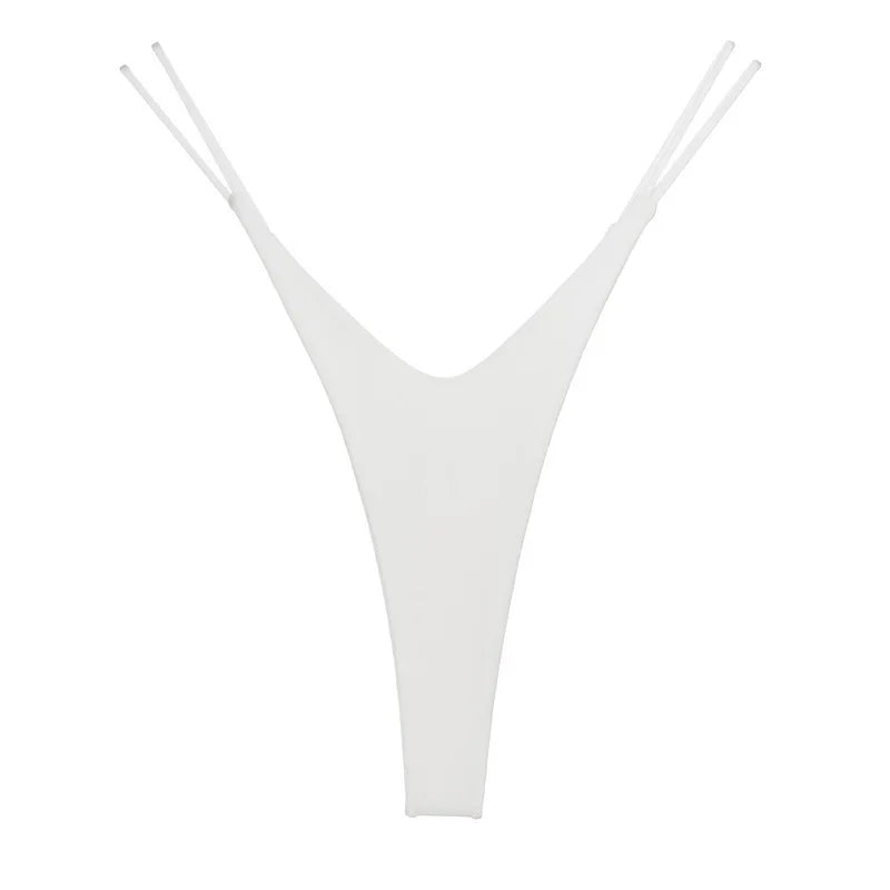Meet'r Women Sexy Low Waist Thong Pantie Seamless Thin rope Underwear Female Solid Color G String Lingerie Temptation Bikini