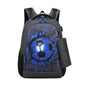 Boys Black Football Backpacks Hard Shell Orthopedic Middle School Student Book Bags USB Charge Multifunctional Bagpack
