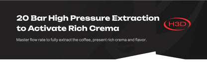HiBREW Coffee Machine 4in1 Multiple Capsule Espresso Dolce Milk Nes ESE Pod Powder Coffee Maker Stainless Metal H3D