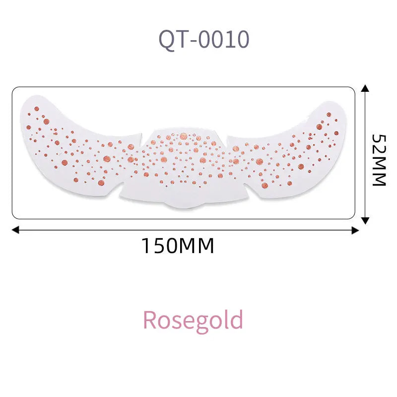 1pc Hot Stamping Freckles Makeup Sticker Metallic Radiation Golden Silver  Fake Freckles Temporary Tattoo Stickers Face Makeup