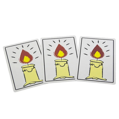 Re-Living Flame Candle Cards Magic Tricks Close Up Street Illusions Gimmicks Mentalism Props Comedy Relighting Candles Card Toys
