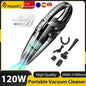 Podofo Vacuum Cordless Powerful Cyclone Suction Portable 120W Rechargeable Car Vacuum Cleaner Handheld Quick Charge