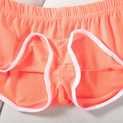 Sexy Running Elastic Sport Shorts Men's Summer Shorts Hot Pants Bar Nine Points Slim Fit Cotton Milk Silk Men's Fashion