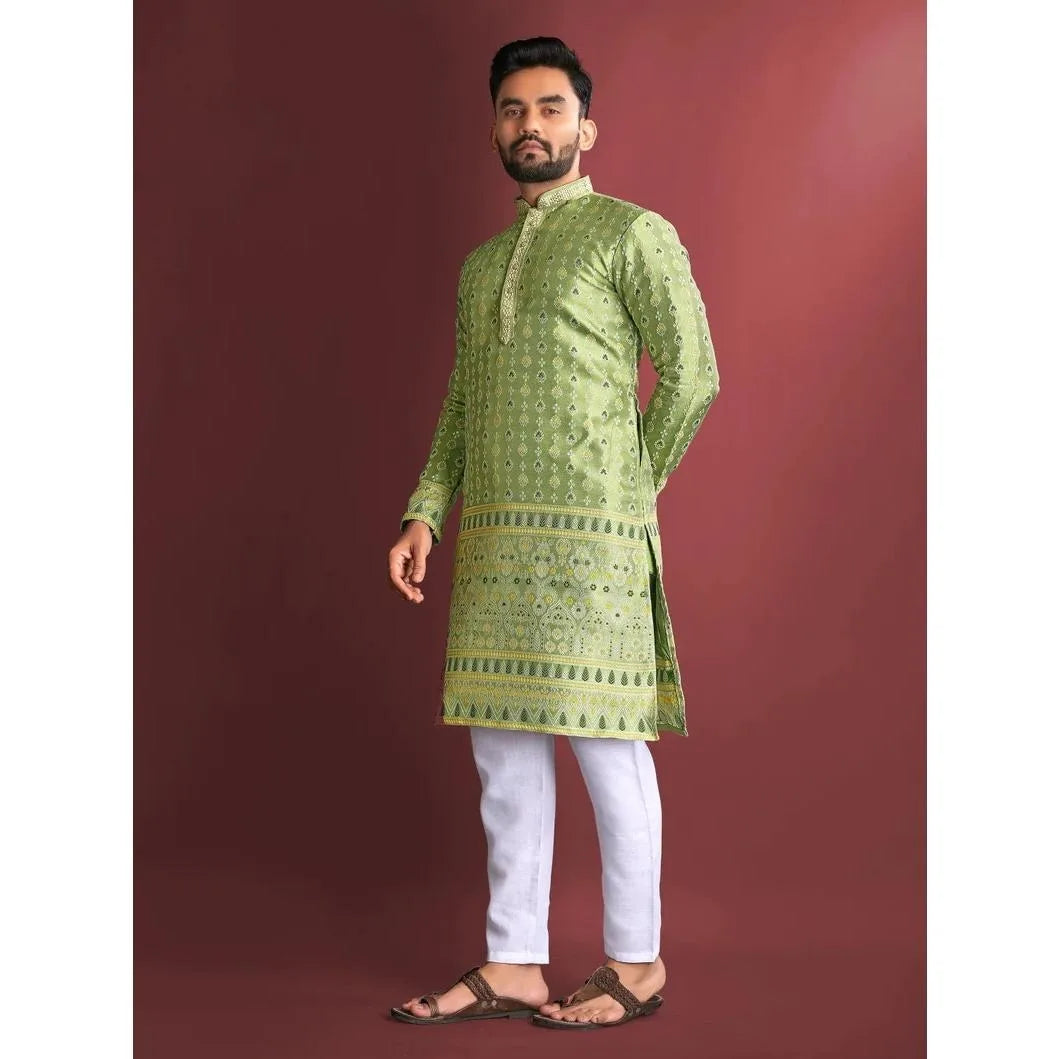 Mens Kurtta Abaya Thobe Arabic Longline Muslim Henley Kaftan Banded Plain Gown Shirts Men's Muslim Kaftan 2026 National style