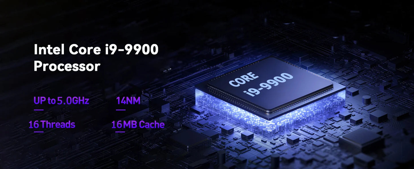 2026 Brand New Intel I9-9900 15.6 Inch Backlit Fingerprint Unlock Laptop Windows 11 Office Study Notebook Gaming Computer PC