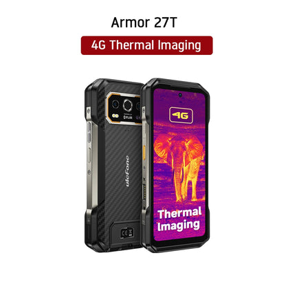 Ulefone Armor 27T 4G 10600mAh Rugged Phone Android 15 Smartphone 24GB +256GB  6.78"FHD+ 120Hz 64MP Night Vision Camera NFC