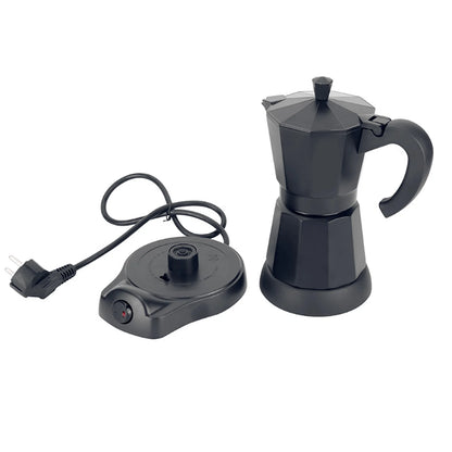 300 ml Electric Coffee Machine Aluminium Espresso Maker Mocha Espresso Pot with Separate Base
