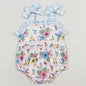 New Fashion Baby Infant Girls Rompers Bow Pink Flutter Sleeve Rompers Boutique Toddler Girls Bubble Rompers Onesie Wholesale Hot