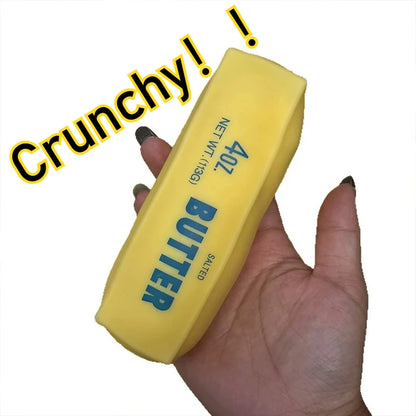 Butter Stick Squishy Stress Ball Fidget Toy Crunchy Squeeze Toy Round Blocks Filled ASMR Anti Stress Release Hand Relax Gift Toy