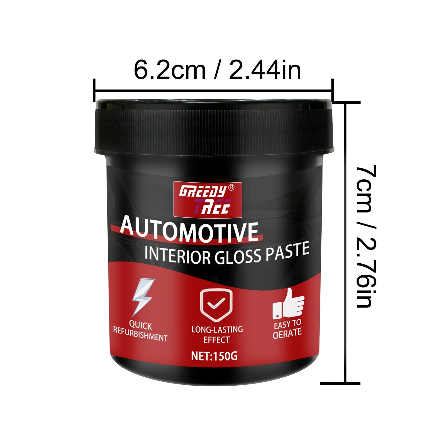Automotive Plastic Restorer Whitening Cream - All-in-One Dashboard, Tire Seat Restorer, Polish For Car Interior Gloss Upholstery