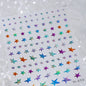 1PC 5D Korean Bronzing Nail Stickers Japanese Gold Silver Star Moon Luxury DIY Nail Art Decoration Decals Manicure Accessories