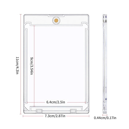 1/5/10PCS Clear Card Holder Magnetic Attraction Type Gaming Sports Trading Card Display Case Kpop Idol Photo Protective Sleeves
