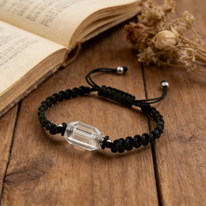 Acrylic Vial Bracelets Cremation Jewelry Urn Bracelet Bangle Rope Handmade Bracelet Adjustable Memorial Keepsakes for Loved Ones