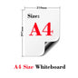 A4 Size Magnetic Whiteboard Vinyl Fridge Dry Erase White Board Refrigerator Magnet Note Flexible Remind Message Boards