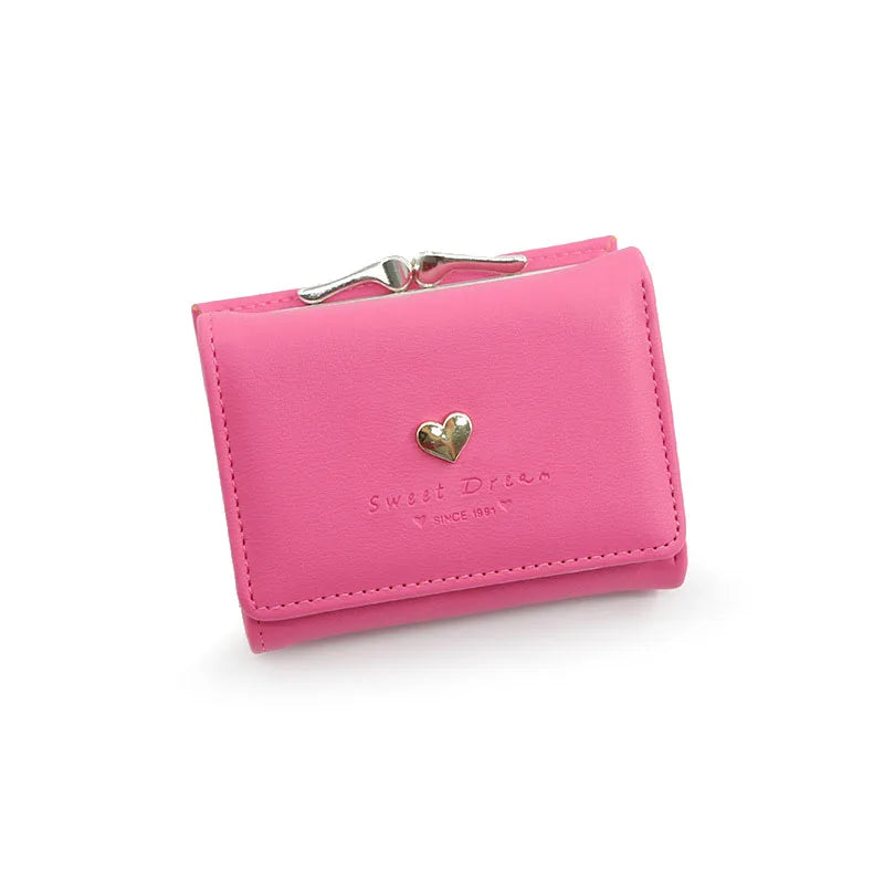New Mini Short Women Wallets High Quality Coin Pocket Luxury Female Purses Card Holder Photo Holder Cute Wallet For Girls