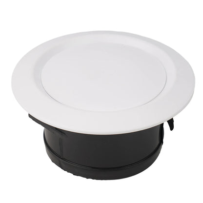 Exhaust Hood ABS Air Vent Extract Valve Grille Round Diffuser Ducting Ventilation Cover Air Volume Cooling Vent 75mm 100mm 125mm