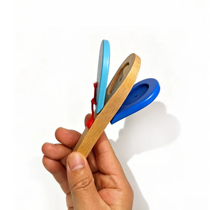 Wooden Music Instruments for Kids Rhythm Maracas Castanet Flute Jingle Bells Harmonica Trumpet Fiesta Carnival Party Favors