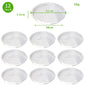 10/24pcs 6/8/10/12 Inch Clear Plastic Plant Saucers Flower Pot Drip Trays Gardening Maintenance Supplies
