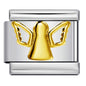 2025 Exquisite Angel Pattern Elastic Italian Charm Chain Suitable for 9mm Stainless Steel Modular Bracelet DIY Jewelry