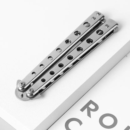 Butterfly Knife Folding Spoon Fork Balisong Training Spoon Fork Butterfly Knife Trainer Outdoor Camping Tableware Kitchen Tool