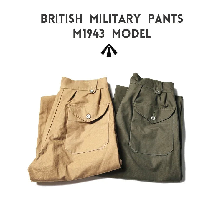 Non Stock Army Combat Trousers 1943 Pattern Vintage Workwear Pants Gurkha