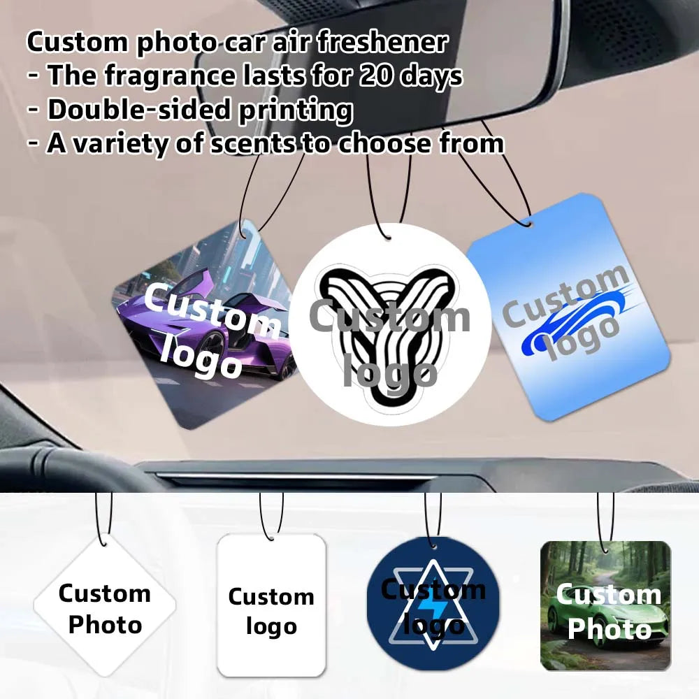 20pcs Customized Photos of Car Air Fresheners, Fragrant Decorative Fragrances, Customized Photos of Family, Friends, and Pets