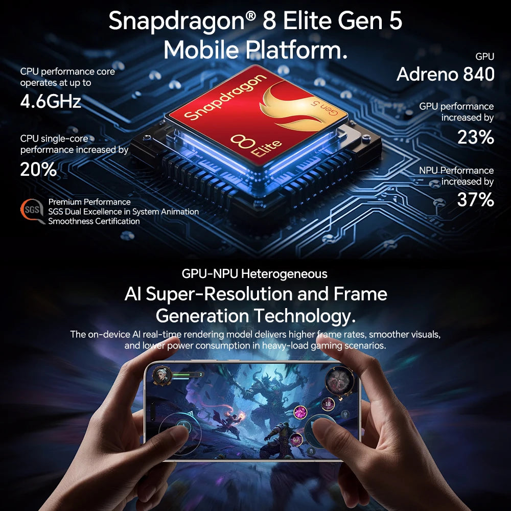 HONOR Magic 8 Pro 5G EU Version Smartphone Snapdragon 8 Elite Gen 5 200MP AIMAGE 6270mAh 100W 6.71''OLED NFC ESIM Honor