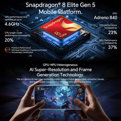 HONOR Magic 8 Pro 5G EU Version Smartphone Snapdragon 8 Elite Gen 5 200MP AIMAGE 6270mAh 100W 6.71''OLED NFC ESIM Honor