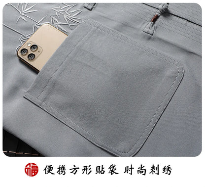 men's sets (shirt + trousers) 2026 summer new style men fashion shirt short sleeve shirt High quality shirts male two piece