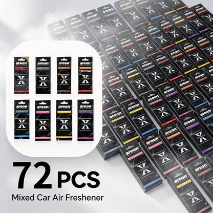 Areon X Version Mixed Scent Hanging Car Air Freshener Assorted Fragrance Paper Sheets For Auto Home Pack Of 8 To 216 Mixed Pcs