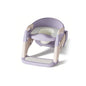 2-in-1 Toddler Toilet Ladder Seat – Adjustable Potty Training Seat with Non-Slip Steps & Anti-Slip Pads, Foldable for Boys & Girls, Bathroom Toilet Trainer (Grey Green Purple)