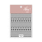 White Bloom Translucent Hollow Butterfly Heart Nail Sticker Press on Nails Decals Hollow Heart Star Moon Shape Sticker Sliders