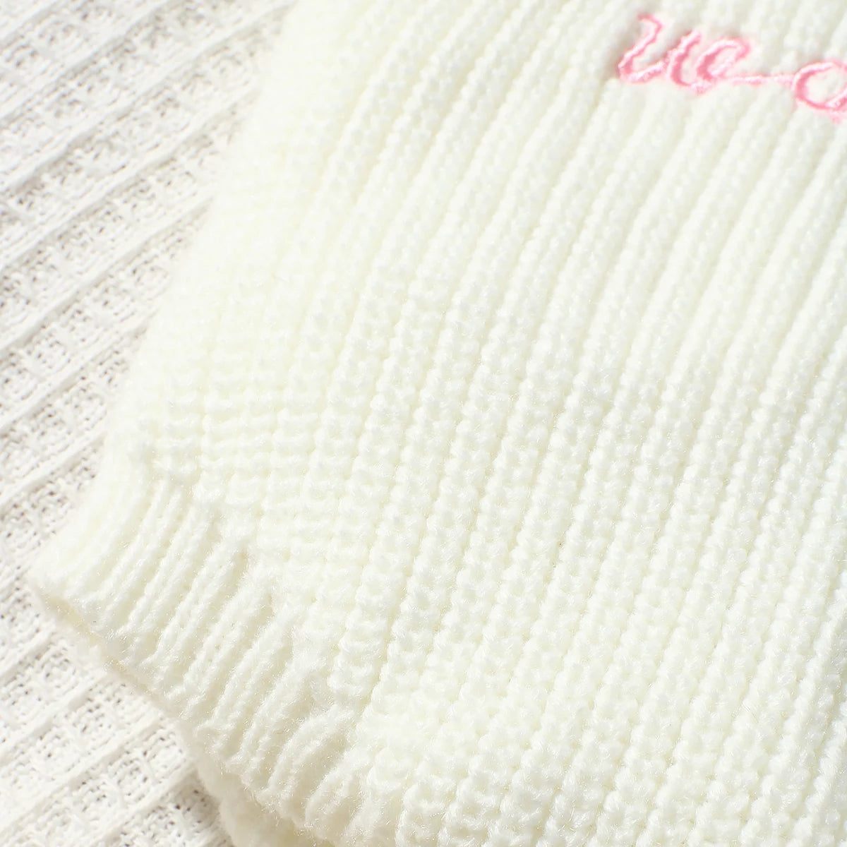 Ylsteed Hello World Knitting Newborn Photography Romper with Matching Pomp Hat Baby Boy Girl Sweater Outfits for Photo Shooting