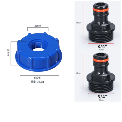 Water Tank Filling Adapter For Motorhome Caravan With Quick Coupling Base Control Set For Fuel Cap IG60 Coarse Thread Tools
