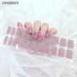 16/20/22Tips Semi-Cured Gel Nail Wraps Full Cover Manicure DIY Waterproof Long Lasting Gel Nail Stickers set for UV Lamp Need