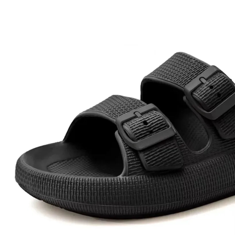 Women Summer Sandals Bathroom Home Slippers Outdoor Beach Slides Cloud Casual Soft Flip Flops Non Slip Men Male House New 2025