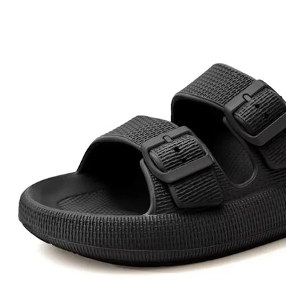 Women Summer Sandals Bathroom Home Slippers Outdoor Beach Slides Cloud Casual Soft Flip Flops Non Slip Men Male House New 2025
