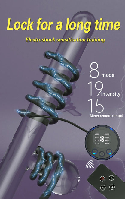 Electric Shock Metal Penis Ring Electric Penis Enlarger Massage Cock Ring Medical Themed Toys Stimulate Adult Sex Toys For Men
