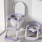 Kids Toilet Step Stool Potty Training Seat with Ladder Boys Girls Baby Toilet Seat Adjustable Step-on Stool for Adult Toilet