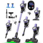 Cordless Vacuum Cleaner, 55Kpa/55min Self-Standing Powerful Stick Lightweight Vacuum Cleaner for Home Pet Hair/Hard Floor/Carpet