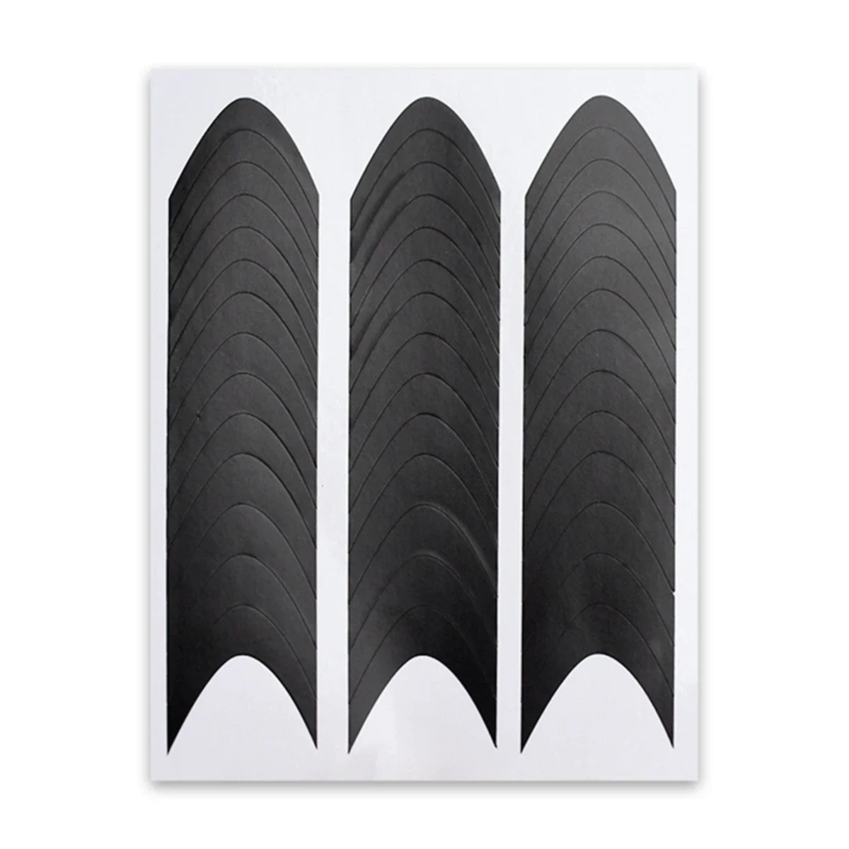 French Nail Art Sticker Crescent Smile Line French Pattern V-shaped Nail Decoration Decals