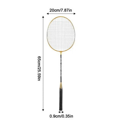 2pcs Badminton Rackets Professional with Carrying Bag Set Indoor Outdoor Sports Accessory Badminton Beginner Equipment