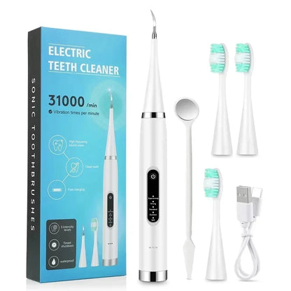 Ultrasonic Electric Sonic Dental Scaler Stain Tartar Calculus Remover Teeth Whitening Cleaning Oral Irrigator Electric