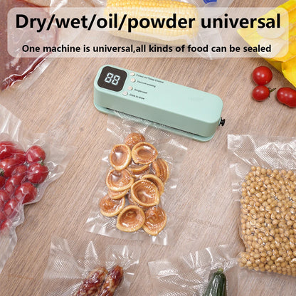 Mini Vacuum Bag Sealer Plastic Bags Sealer Food Packaging Bag Sealing Machine Rechargeable Vacuum Sealer Pump Electric Air Pump