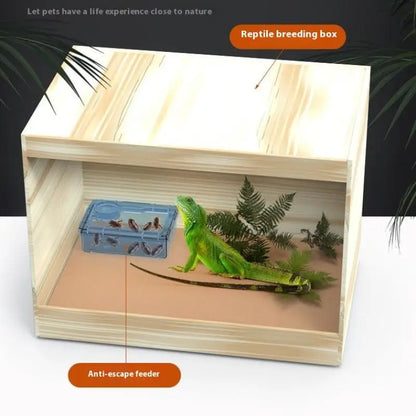 【E】Pet Reptile Lizard Turtle Transparent Feeder Anti-escape Food Bowl Worm Live Container Reptile Pet Bowls Feeder Pet Supplies