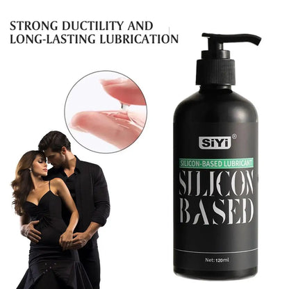 Silicone-Based Personal Lubricant Long Lasting Silky Smooth, Non-Sticky, Unscented, Waterproof For Men Women and Couples 120ml
