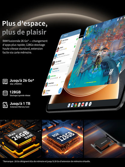 Teclast T65 Android 16 Tablet 13.4 Inch 1920X1200 120Hz T7280 8 Cores (6+20)Max 26Gb Ram 128Gb Rom 4g Lte 8000Mah 13Mp+5Mp