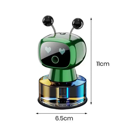 Smart Car Air Freshener AI Rechargeable Car Aroma Diffuser Smart eyes 4 Levels of Adjustable Intelligent Car Diffuser Gift