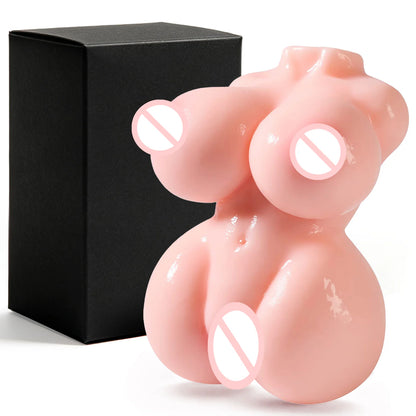 Male Masturbator with Realistic Boobs Vagina and Anal 3D Textured Male Masturbator Cup Mens Stroker Adult Toy for Man Pleasure